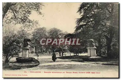 Cartes postales Toulouse Entree Principale Du Grand Rond Jardin