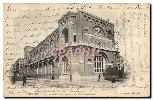 Cartes postales Toulouse Le Musee Vue Sur la Rue Alsace Lorraine