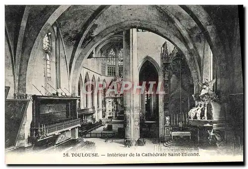 Ansichtskarte AK Toulouse Interieur De La Cathedrale Saint Etienne