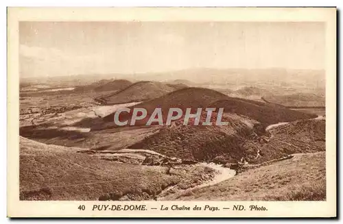 Cartes postales Puy De Dome La Chaine Des Puys