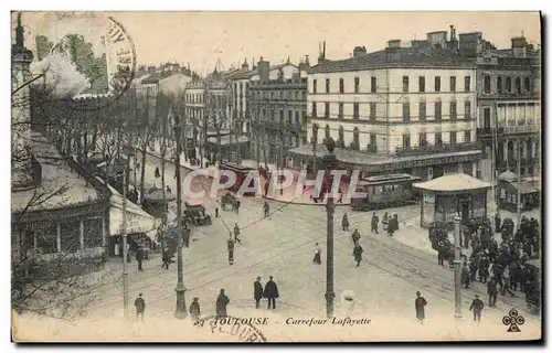Ansichtskarte AK Toulouse Carrefour Lafayette Tramway