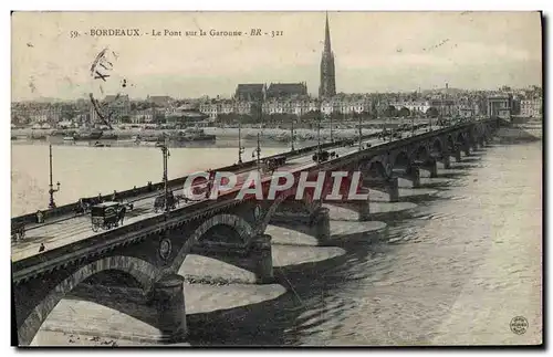 Cartes postales Bordeaux Le Pont Sur La Garonne