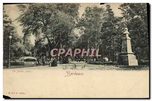 Cartes postales Bordeaux Le Jardin public
