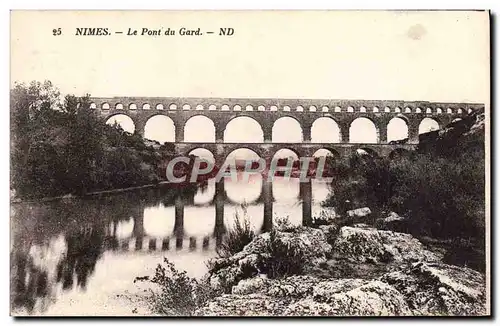 Cartes postales Nimes Le Pont Du Gard