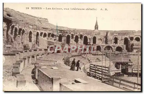 Cartes postales Nimes Les Arenes Vue Interieure