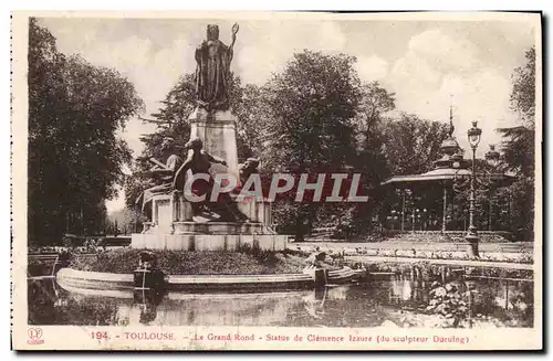 Cartes postales Toulouse Le Grand Rond Statue De Clemence Izaure Ducuing