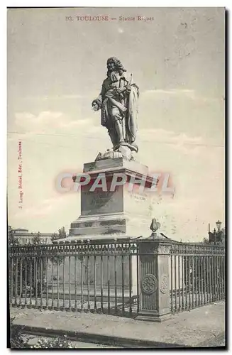 Cartes postales Toulouse Statue Riquet