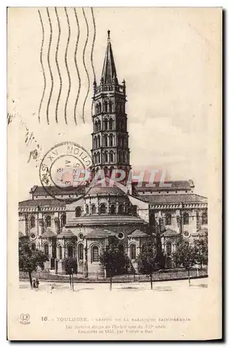 Cartes postales Toulouse Abside de la basilique Saint Sernin