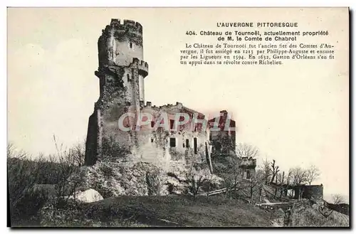 Cartes postales L&#39Auvergne Pittoresque Chateau De Tournoel