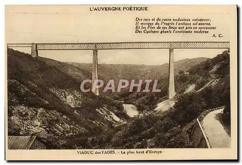 Cartes postales Viaduc Des Fades Le Plus Haut D&#39Europe