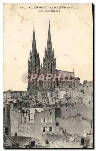 Cartes postales Clermont Ferrand La Cathedrale