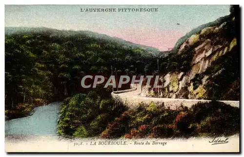 Cartes postales La Bourboule Route Du Barrage