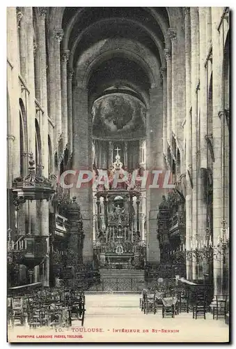 Ansichtskarte AK Toulouse Interieur de St Sernin