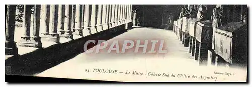 Cartes postales Toulouse Le Musee Galerie Sud Du Cloitre Des Augustins