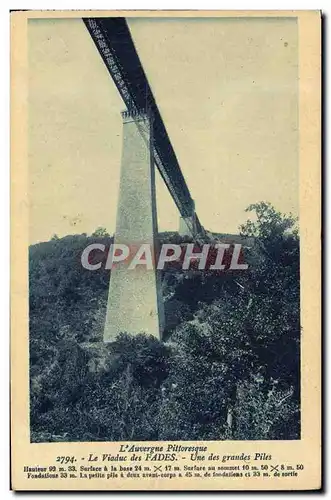 Ansichtskarte AK Le Viaduc de Fades Une des Grands Piles