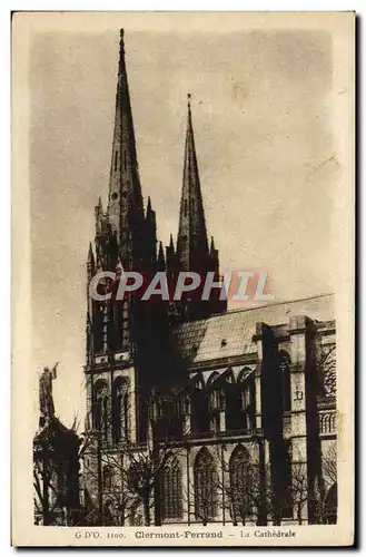 Cartes postales Clermont Ferrand La Cathedrale