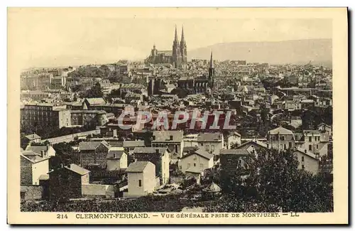 Cartes postales Clermont Ferrand Vue Generale Prise De Montjuzet