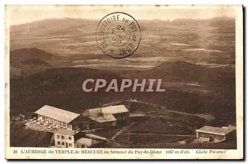 Cartes postales L&#39auberge du temple de Mercure au sommet du Puy de Dome