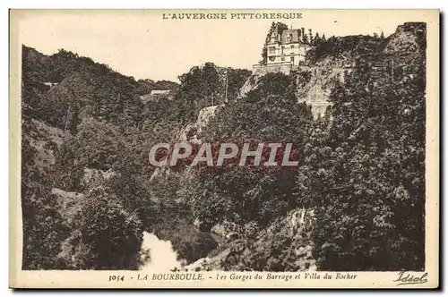 Ansichtskarte AK La Bourboule Les Gorges du Barrage et Villa du Rocher