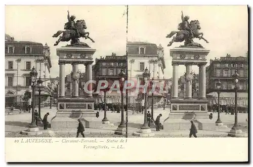 Cartes postales L&#39Auvergne Clermont Ferrand Statue de Vercingetorix