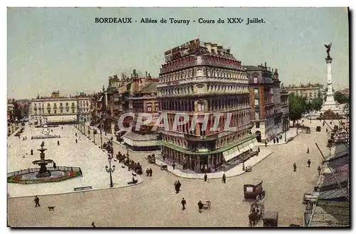 Cartes postales Bordeaux Allees de Tourny Cours du XXX Juillet