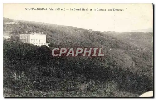 Ansichtskarte AK Mont Aigoual Le Grand Hotel Et Le Chateau