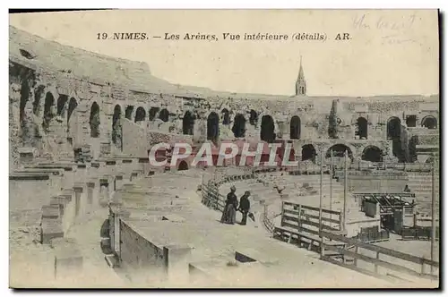 Cartes postales Nimes Les Arenes Vue Interieure