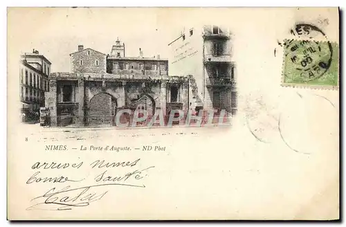 Cartes postales Nimes La Porte D'Auguste