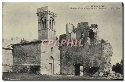 Ansichtskarte AK Beaucaire Ruines De La Chapelle Du Chateau