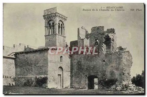 Cartes postales Beaucaire Ruines De La Chapelle Du Chateau