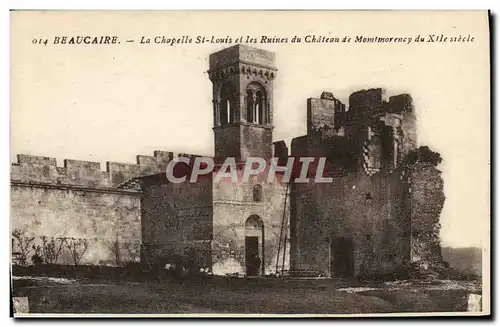 Ansichtskarte AK Beaucaire La Chapelle St Louis Et Les Ruines Du Chateau de Montmorency