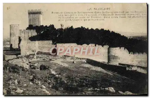 Cartes postales Beaucaire Les Ruines Du Chateau