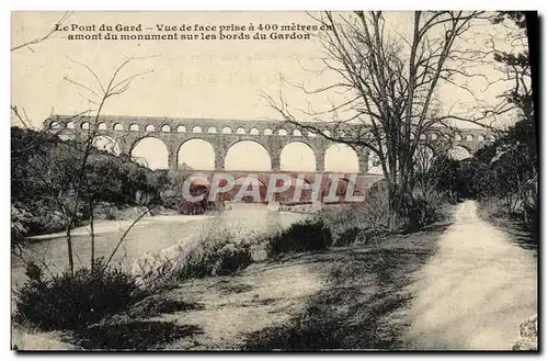 Cartes postales Le Pont Du Gard Vue De Face