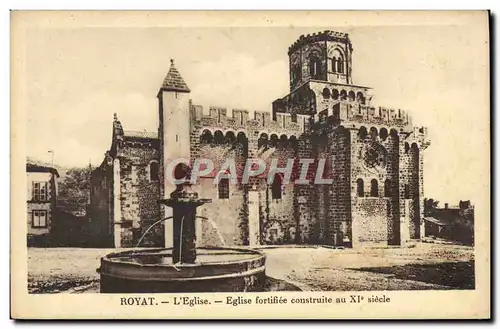 Cartes postales Royat L&#39Eglise Fortifiee