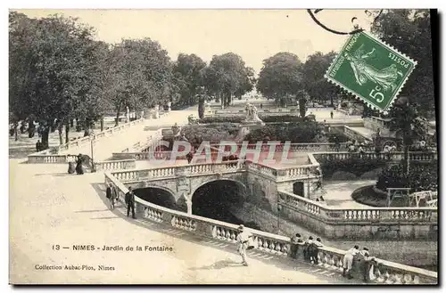 Cartes postales Nimes Jardin De La Fontaine