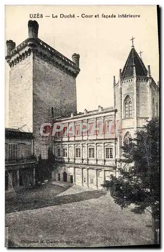 Cartes postales Uzes Le Duche Cour Et Facade Interieure