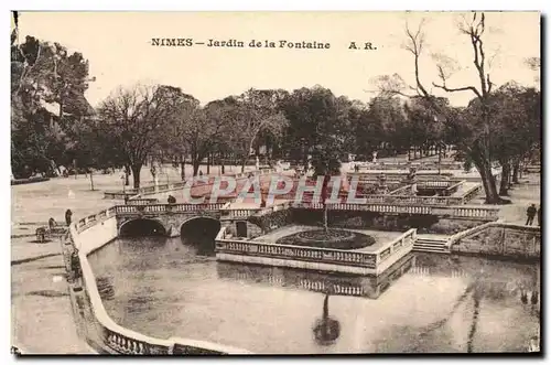 Cartes postales Nimes Jardin De La Fontaine