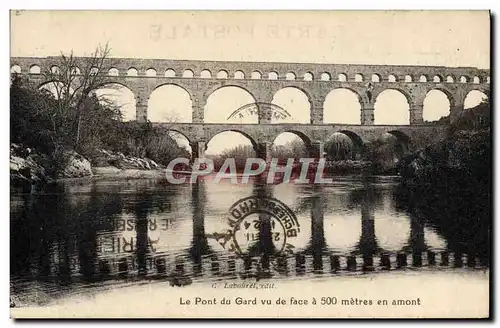 Cartes postales Le Pont Du Gard Vu De Face