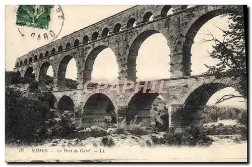 Cartes postales Nimes Le Pont Du Gard