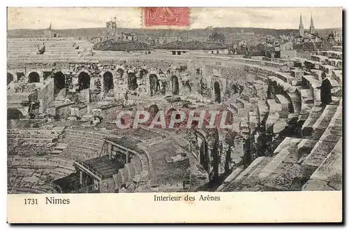 Cartes postales Nimes Interieur Des Arenes