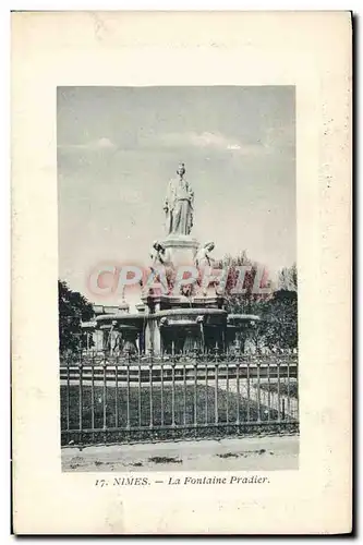 Ansichtskarte AK Nimes La Fontaine Pradier