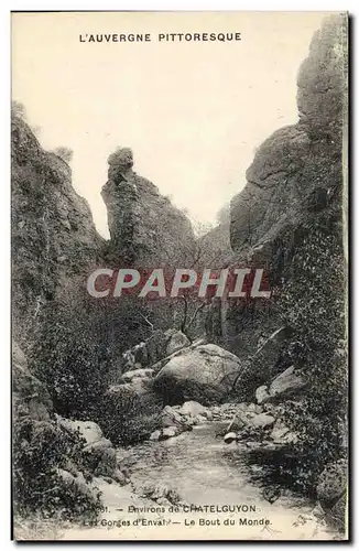 Cartes postales Chatelguyon Les Gorges D&#39Enval Le bout du monde