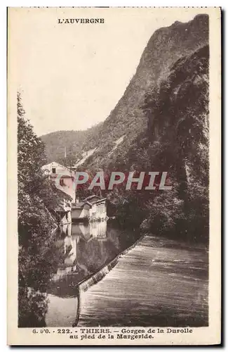 Ansichtskarte AK L&#39Auvergne Thiers Gorges De La Durolle Au Pied De La Margeride