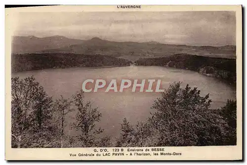 Ansichtskarte AK Environs De Besse Vue Generale Du Lac Pavin A I&#39Horizon Les Monts Dore