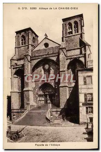 Ansichtskarte AK Abbaye De La Chaise Dieu Facade de l&#39abbaye