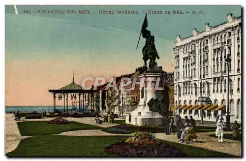 Cartes postales Boulogne Sur Mer Hotel Imperial Digue De Mer