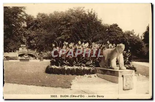 Cartes postales Dijon Jardin Darcy