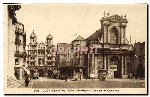 Ansichtskarte AK Dijon Eglise Saint Michel Chambre de commerce