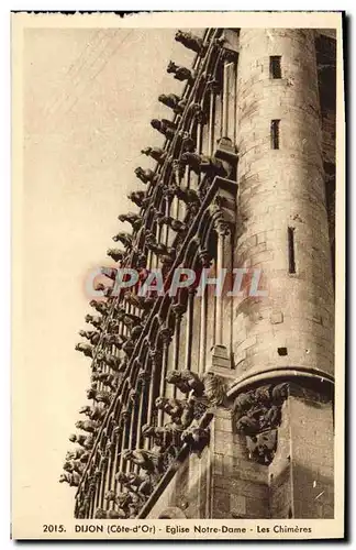 Ansichtskarte AK Dijon Eglise Notre Dame Les Chimeres