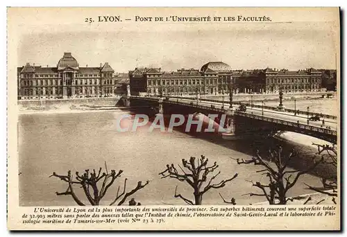 Ansichtskarte AK Lyon Pont De Universite Et Les Facultes